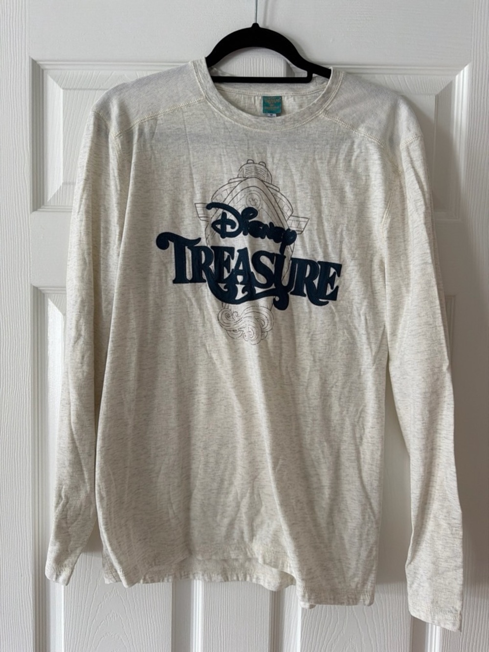 Inaugural Disney Treasure Cream Tee with Teal and Gold Label